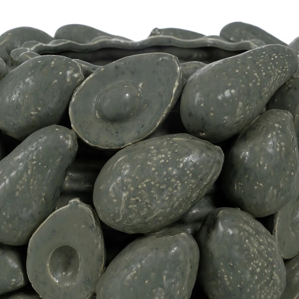 Vază din ceramică KREPER AVOCADO, 31,5 x 31,5 x 23 cm, diametrul gurii 16 cm