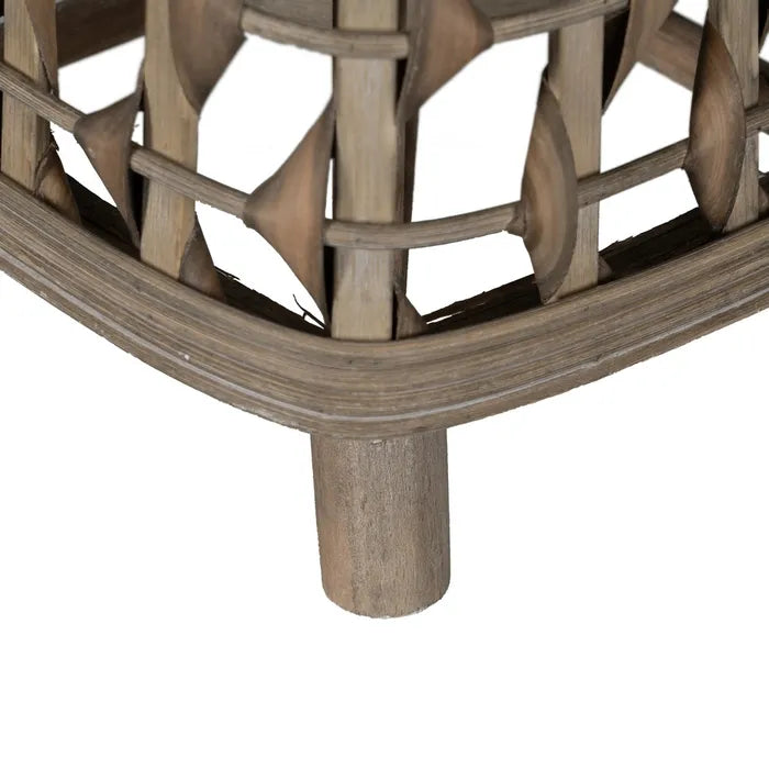 Suport lumânare VIRAS H56 CM din bambus, gri, 30 x 30 x 56 cm