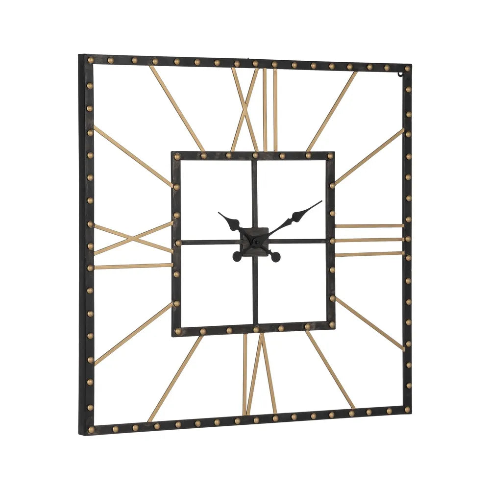 Ceas de perete LAROVA din metal, 80 x 80 cm