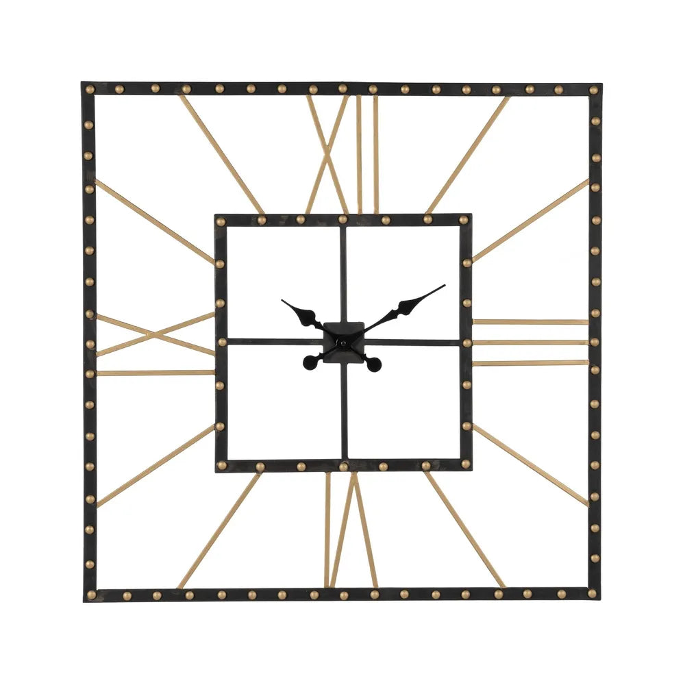 Ceas de perete LAROVA din metal, 80 x 80 cm
