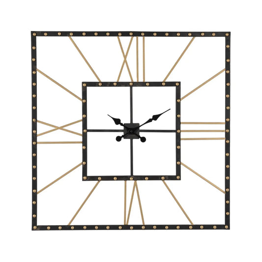 Ceas de perete LAROVA din metal, 80 x 80 cm