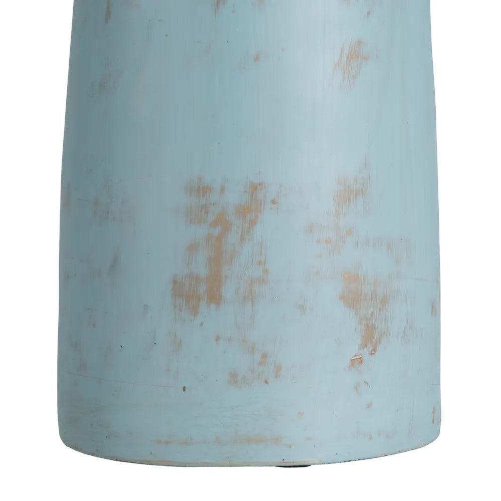 Vază CRION H64 din teracotă, culoare Turquoise, 23 x 25 x 64 cm