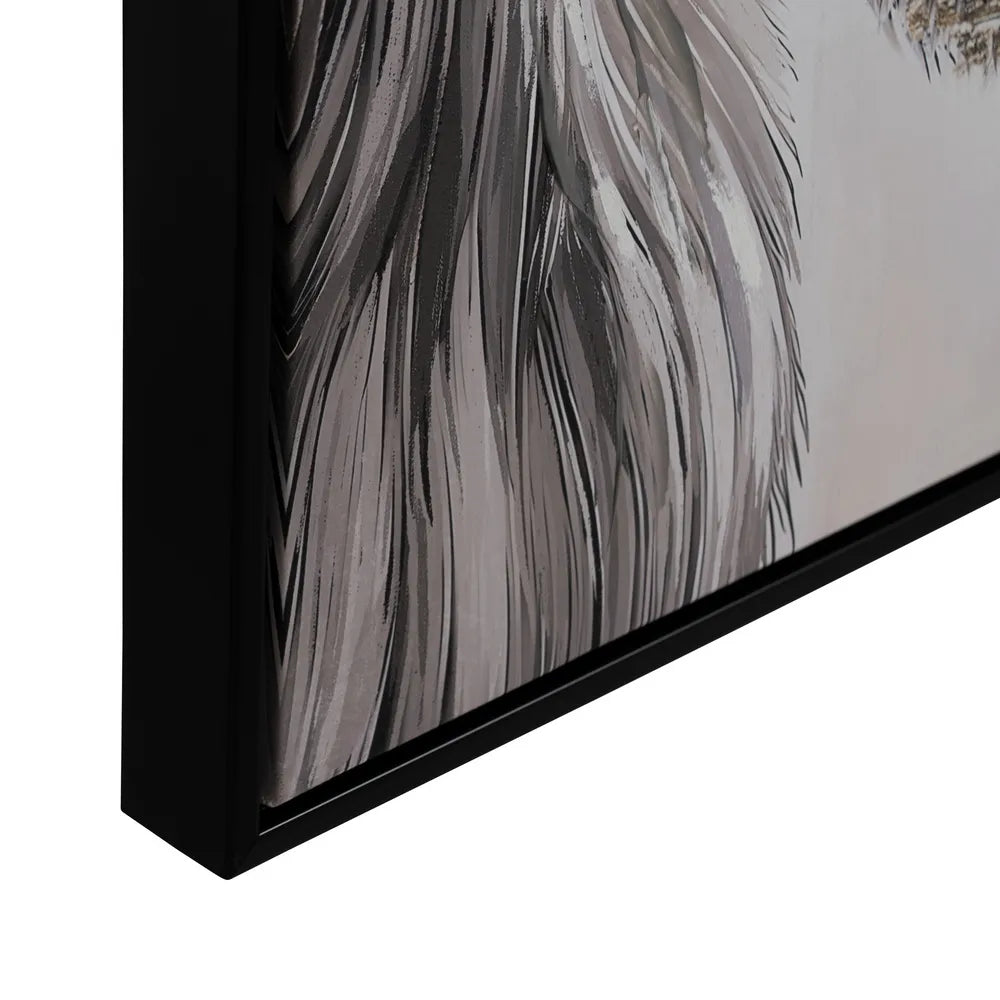 Tablou GELONG pe pânză, imprimat și pictat manual, 80 x 80 cm