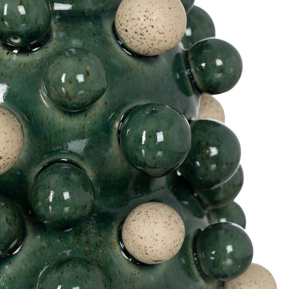 Vază din ceramică NERULO GREEN, verde, 24 x 24 x 31,5 cm