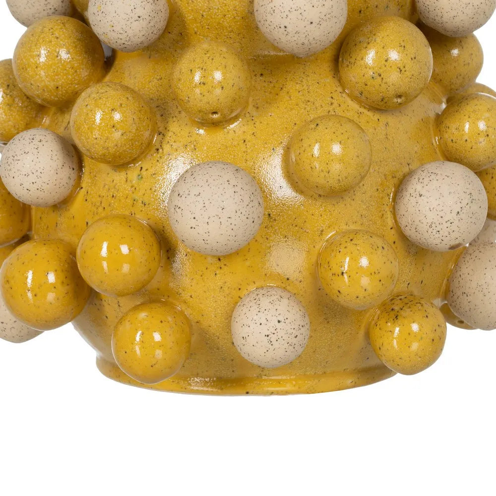 Vază din ceramică NERULO YELLOW, galbenă, 28,3 x 28,3 x 39,7 cm