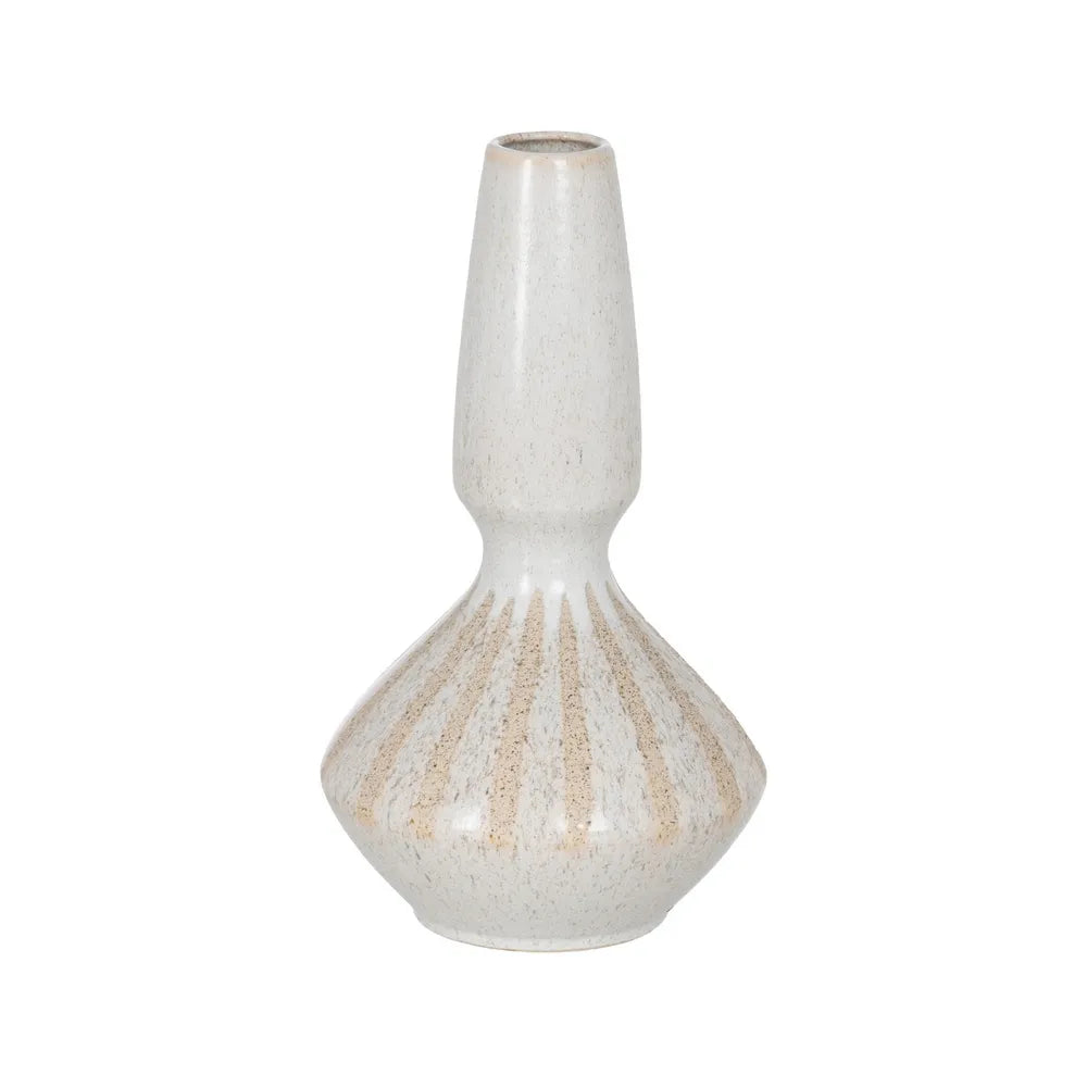 Vază ceramică LAGUN BEIGE, bej, 21,8 x 21,8 x 40 cm