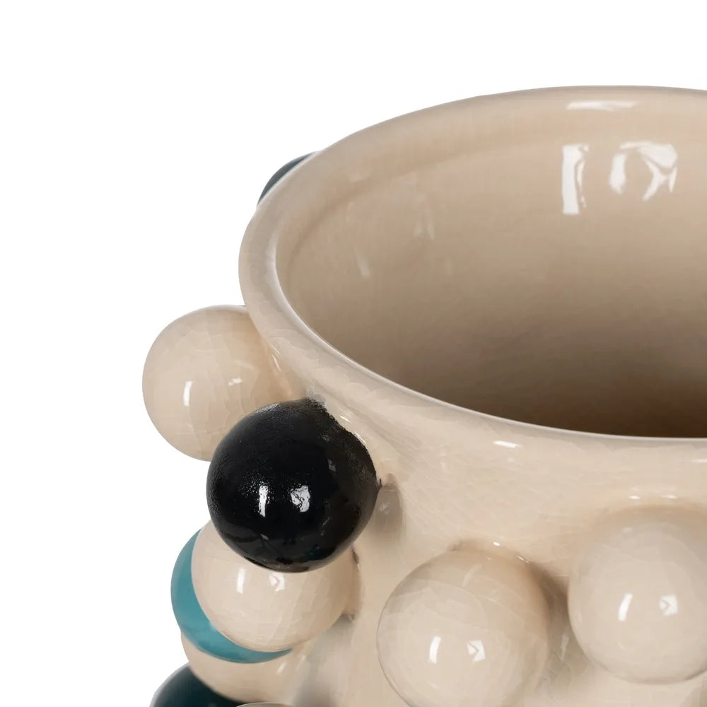 Vază ceramică NERULO multicolor, 31,5 x 31,5 x 43 cm