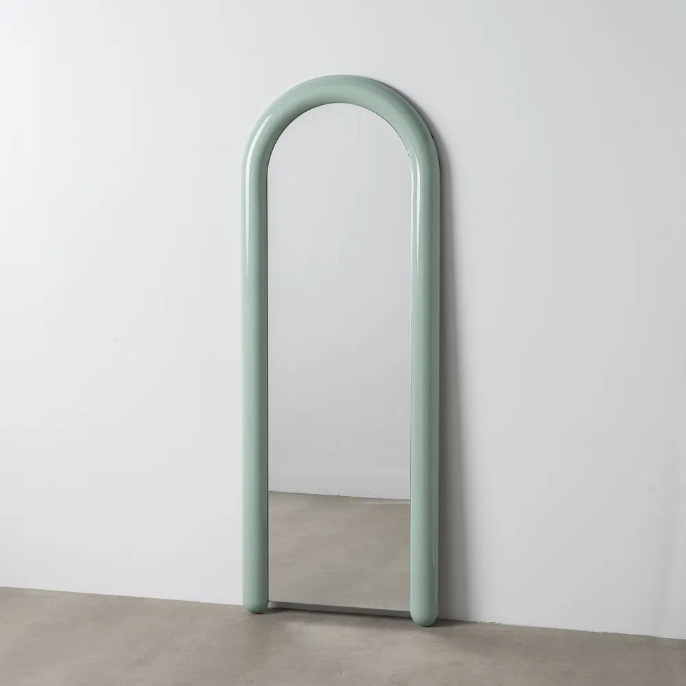Oglindă de podea VIVAHUE din MDF lăcuit și sticlă, 60 x 160 cm