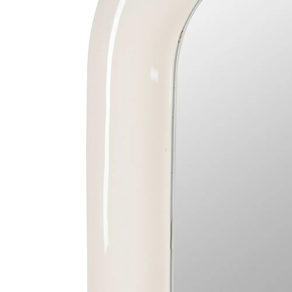 Oglindă STADI din MDF, culoare crem, 80 x 4,50 x 180 cm