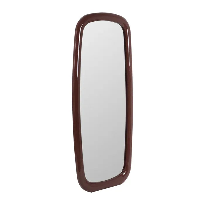 Oglindă STADI din MDF, culoare crem, 80 x 4,50 x 180 cm