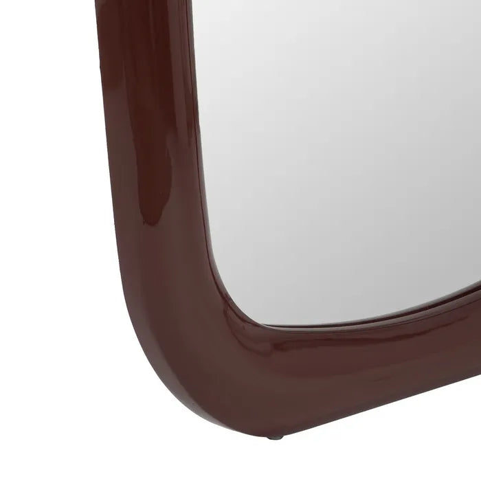 Oglindă STADI din MDF, culoare crem, 80 x 4,50 x 180 cm