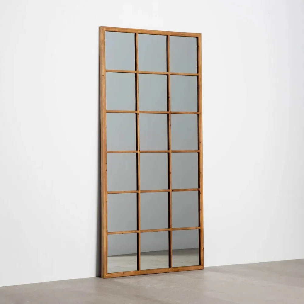 Oglindă BILBAO din sticlă și lemn de brad, 90 x 180 cm