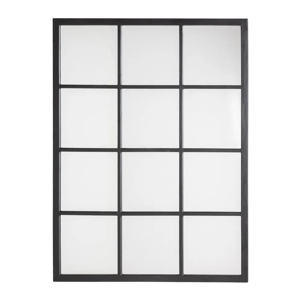 Oglindă de perete BILBAO din lemn de brad și sticlă, 90 x 120 cm