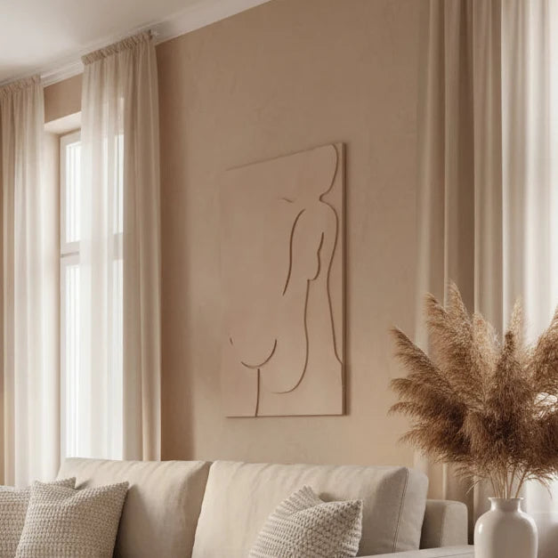 Tablou decorativ CALAIS din MDF, dimensiune 80 x 120 cm