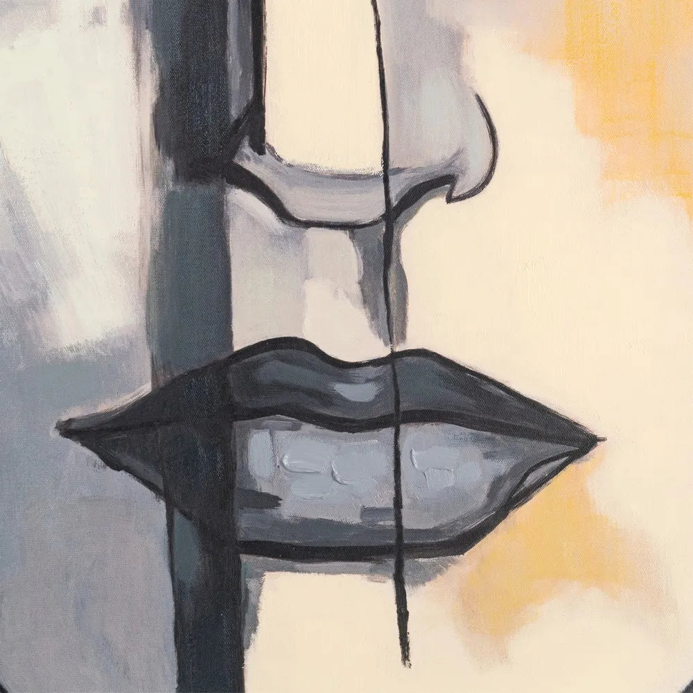 Tablou ZAMORA pictat manual pe pânză, ramă din lemn de brad, 92 x 122 cm