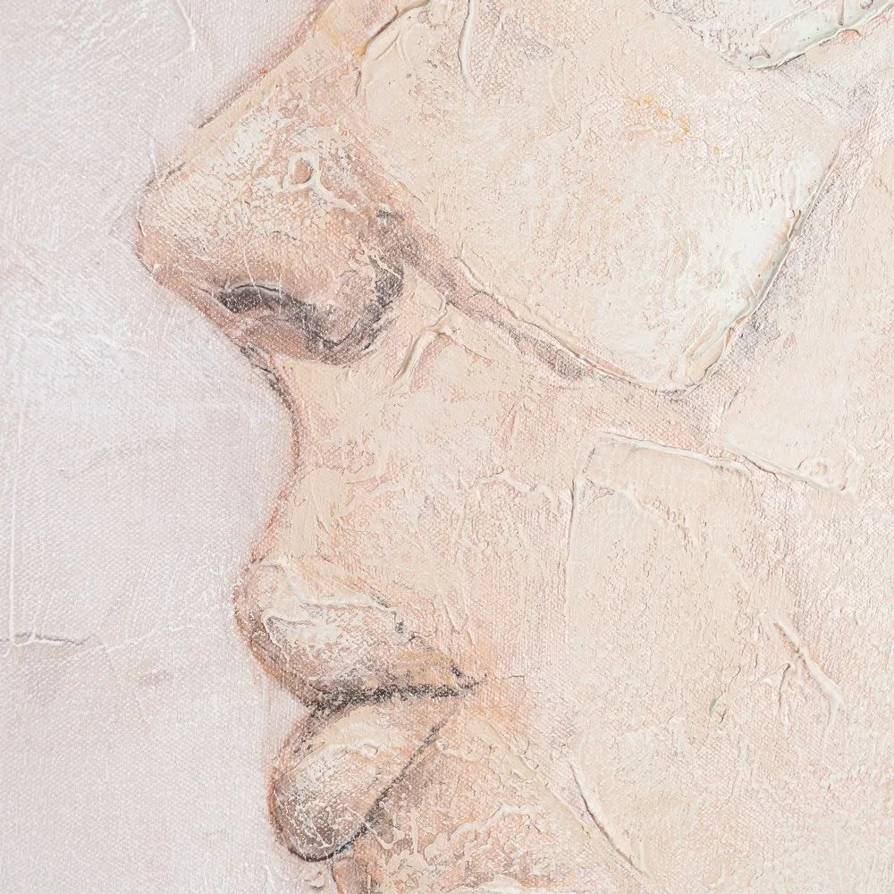 Tablou MANNEQUIN pictat manual pe pânză, lemn de brad și polistiren, 110 x 160 cm