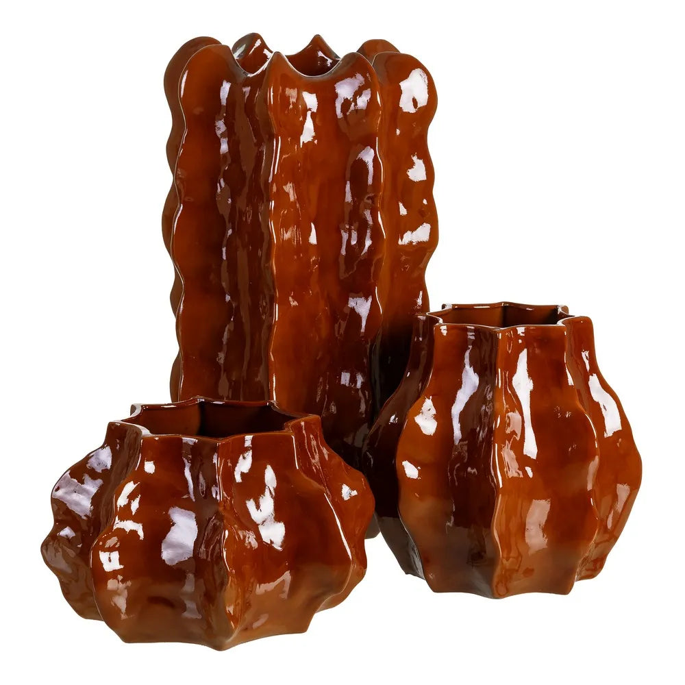 Vază ceramică FLORIX H70, IXIA, dimensiuni 31 x 31 x 70 cm