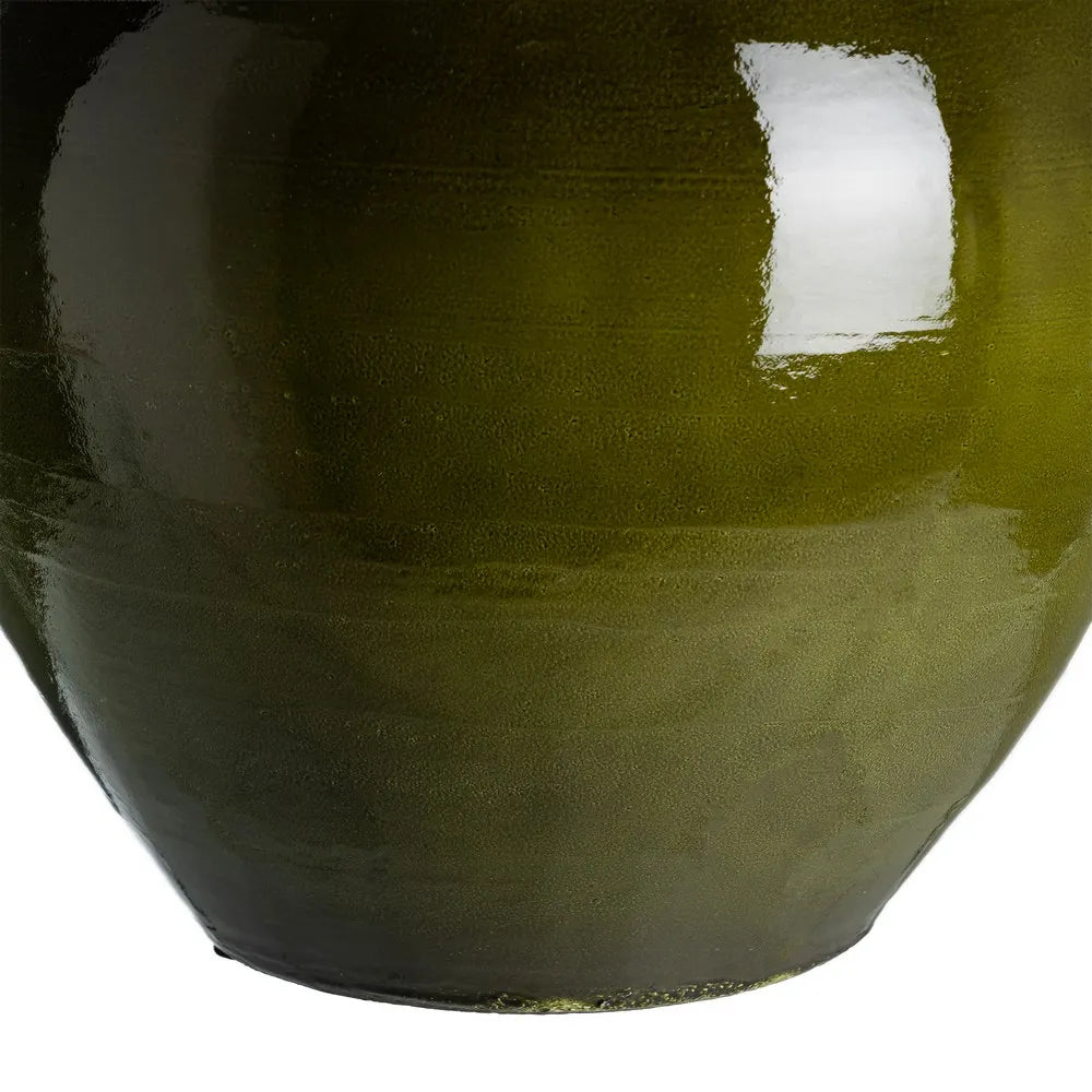 Vază decorativă din ceramică EVROND GREEN, 22 x 22 x 30 cm