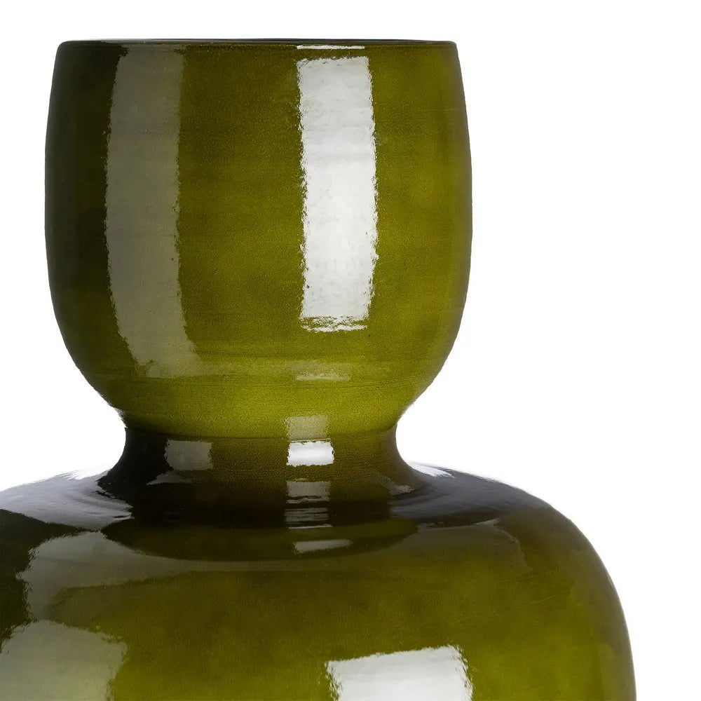 Vază ceramică EVROND GREEN H50 CM, 30 x 30 x 50 cm