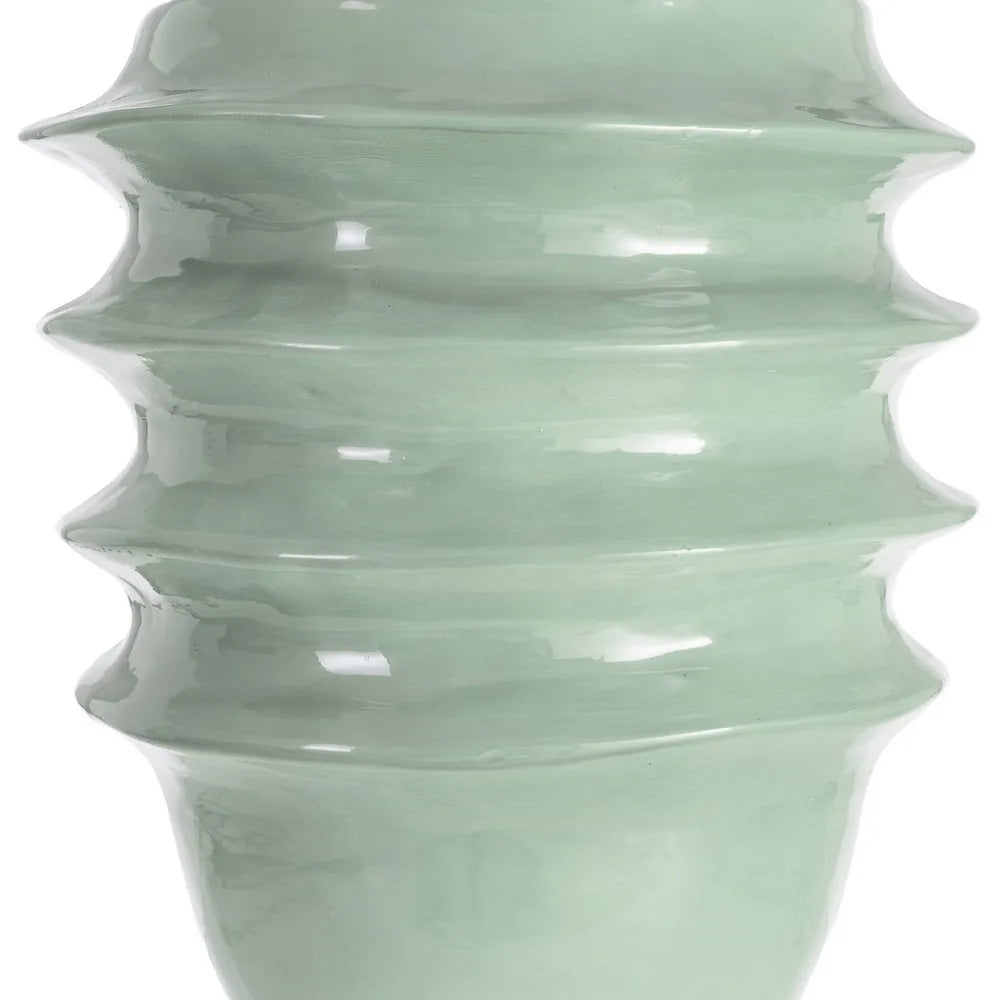 Vază ceramică HUELVA AQUAMARINE, 30 x 30 x 33 cm, gura de 20 cm