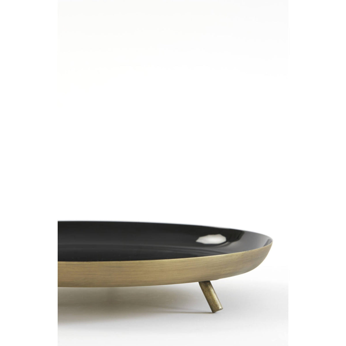Platou DINLO negru/bronz, 30x5 cm