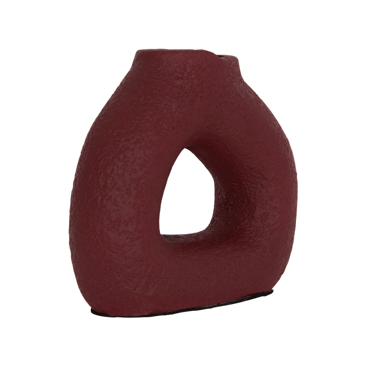 Vază decorativă ALERIS din teracotă, lucrată manual, 17,5 x 6,5 x 17 cm