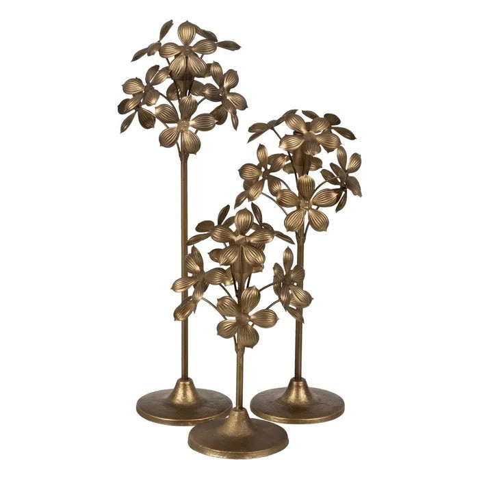 Suport lumânare ANISE din fier, 15 x 15 x 40 cm