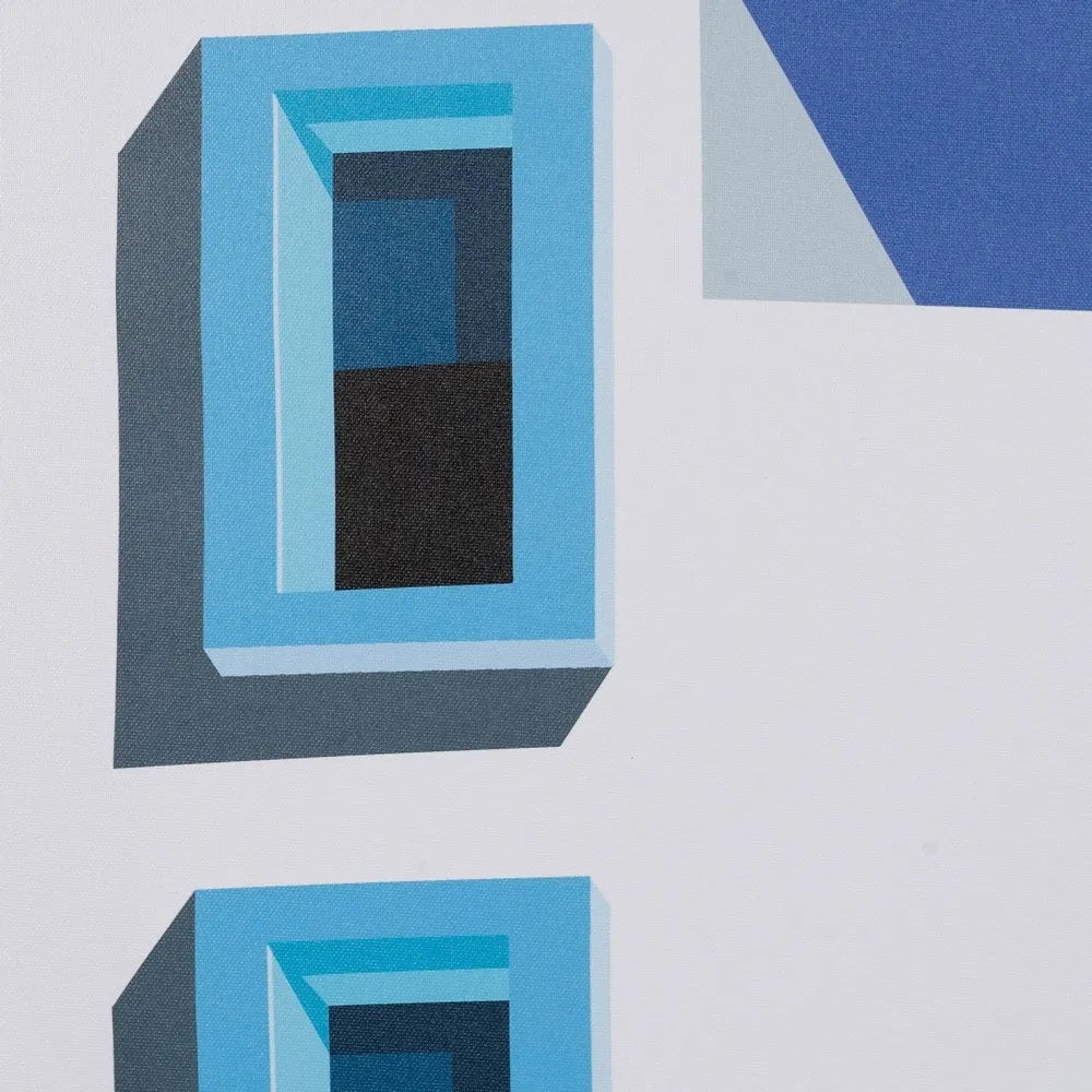 Set 2 tablouri BIRGA cu cadru din polistiren alb, 40 x 50 cm