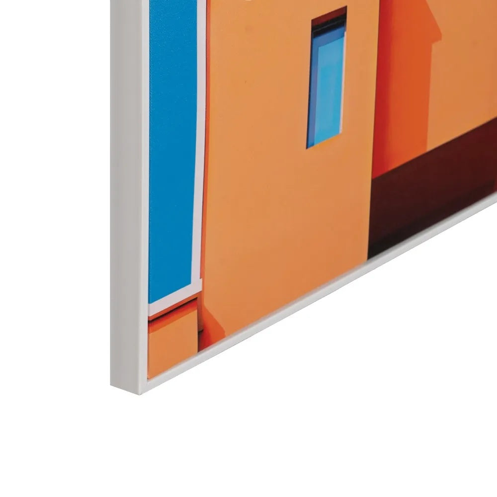 Set 2 tablouri BIRGA cu cadru din polistiren alb, 40 x 50 cm