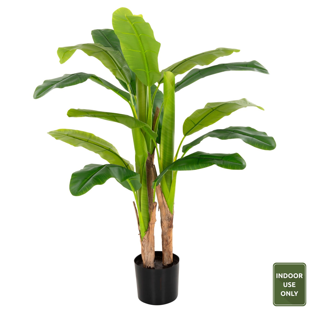 Plantă artificială COLETA BANANA TREE verde, ghiveci din polipropilenă, înălțime 123 cm