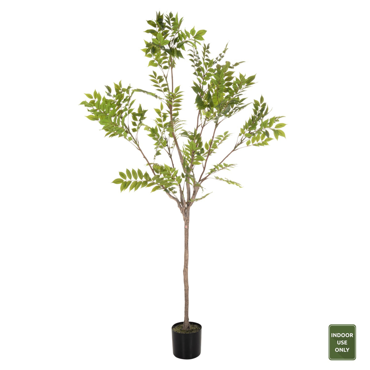 Copac artificial DEBRO verde, 190 cm, ghiveci din polipropilenă, frunze din pânză