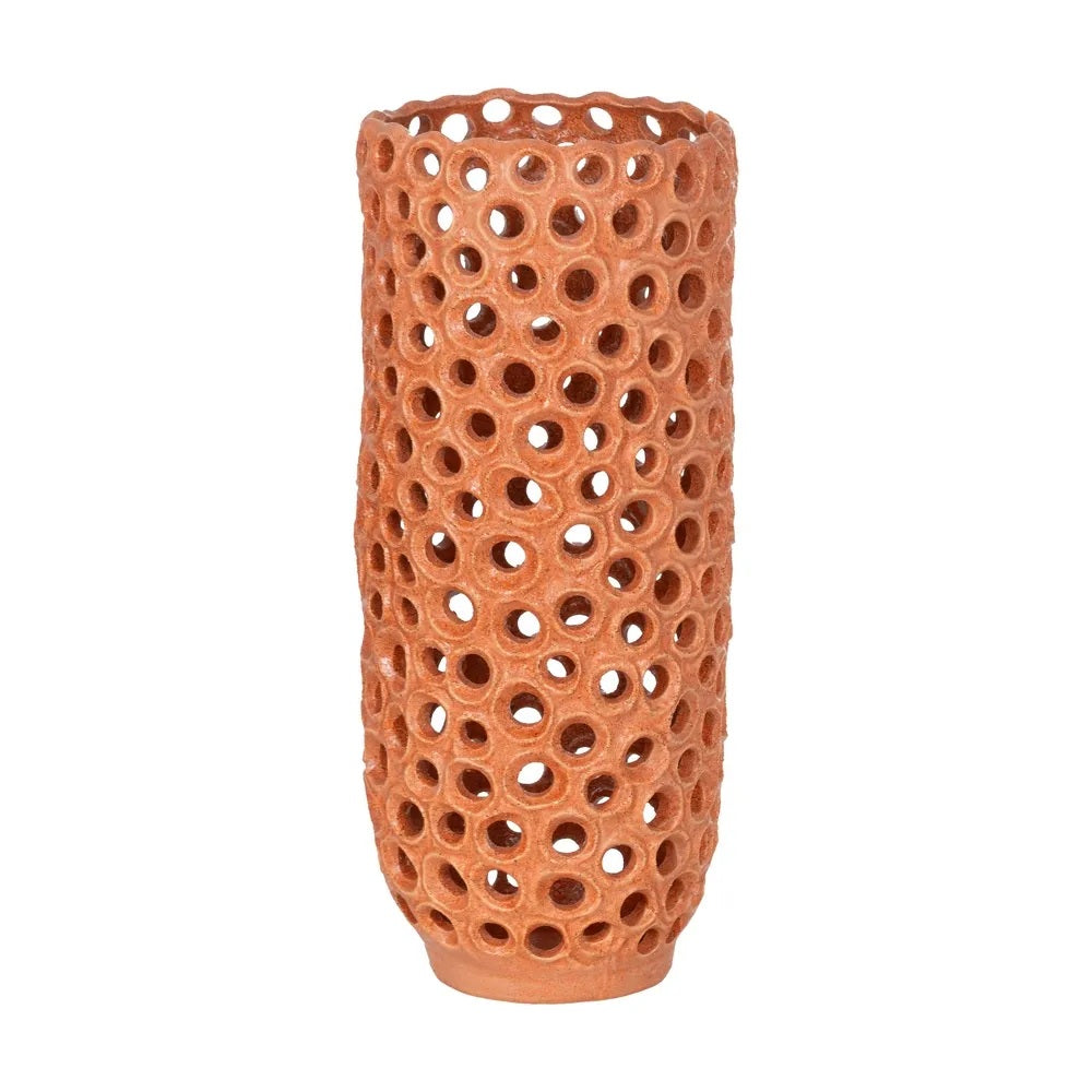 Vază ceramică DOLEA H54 CM, Orange, 24 x 23,5 x 54,5 cm