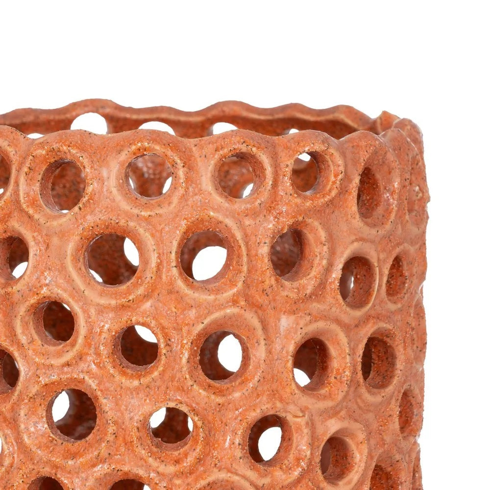 Vază ceramică DOLEA H54 CM, Orange, 24 x 23,5 x 54,5 cm