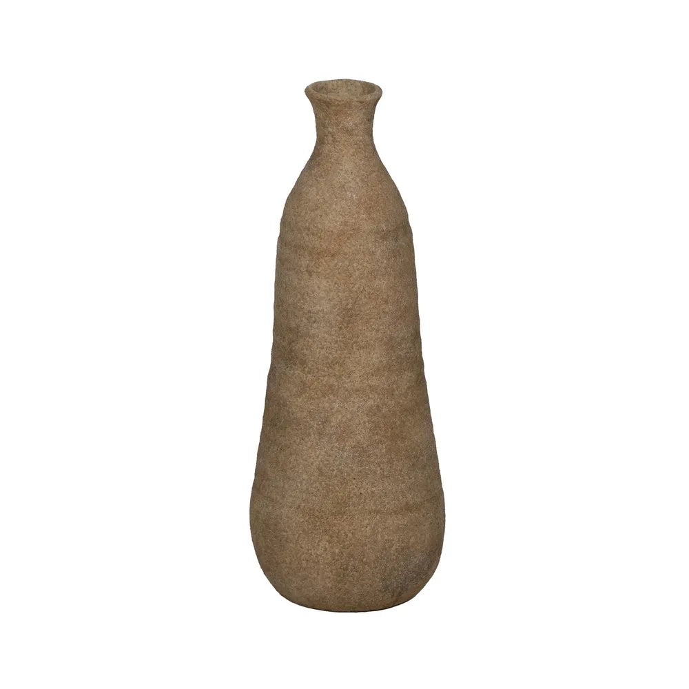 Vază ceramică JARONA, bej, dimensiuni 21 x 21 x 51 cm