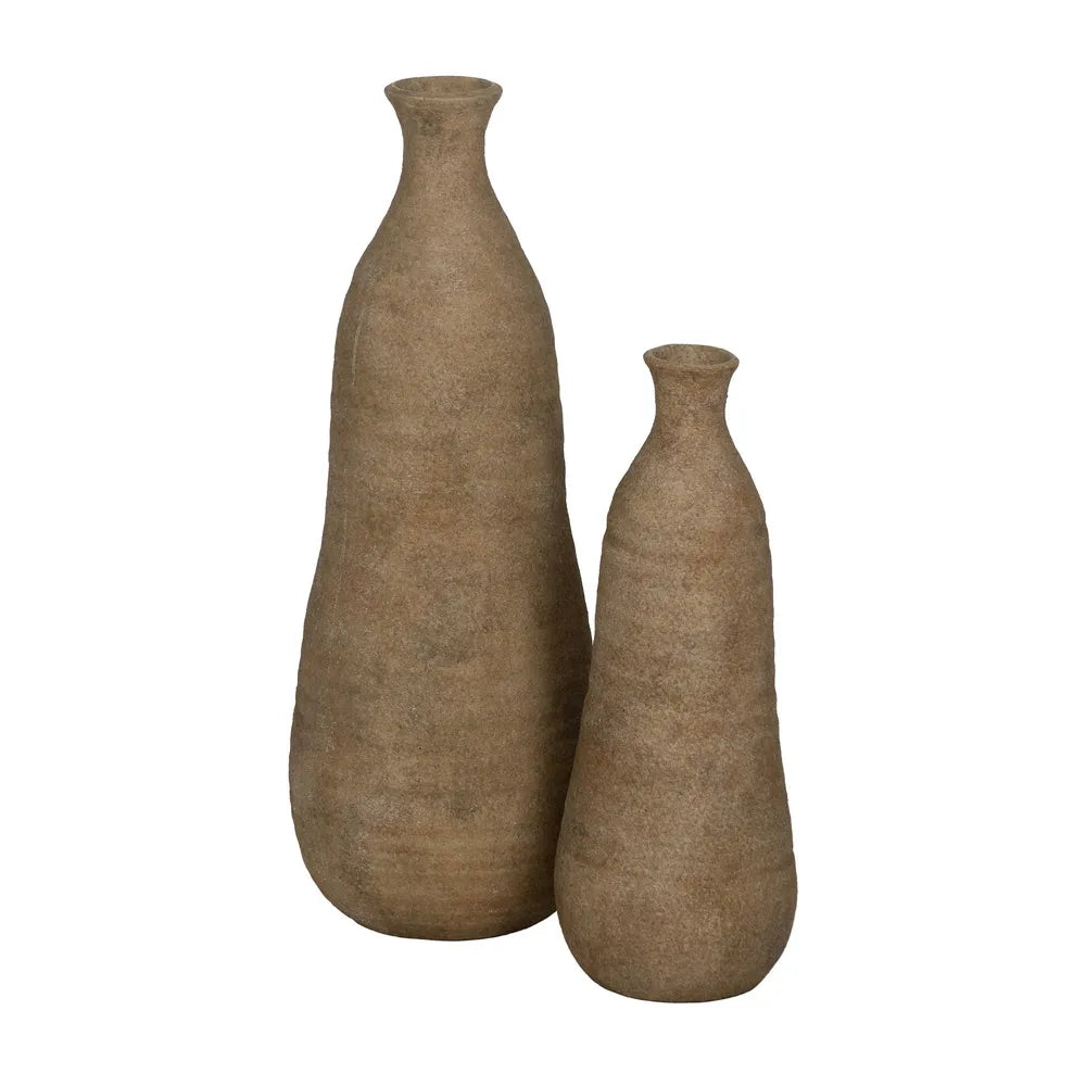 Vază ceramică JARONA, bej, dimensiuni 21 x 21 x 51 cm