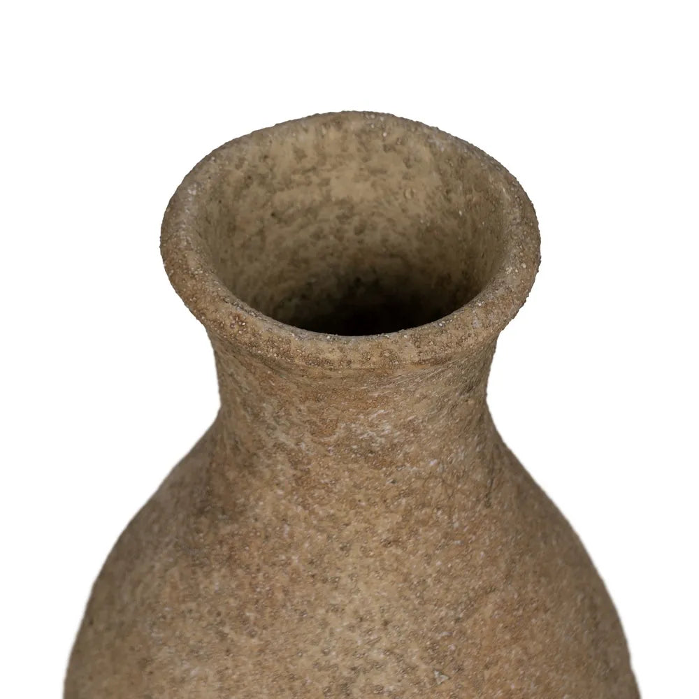 Vază ceramică JARONA, bej, dimensiuni 21 x 21 x 51 cm
