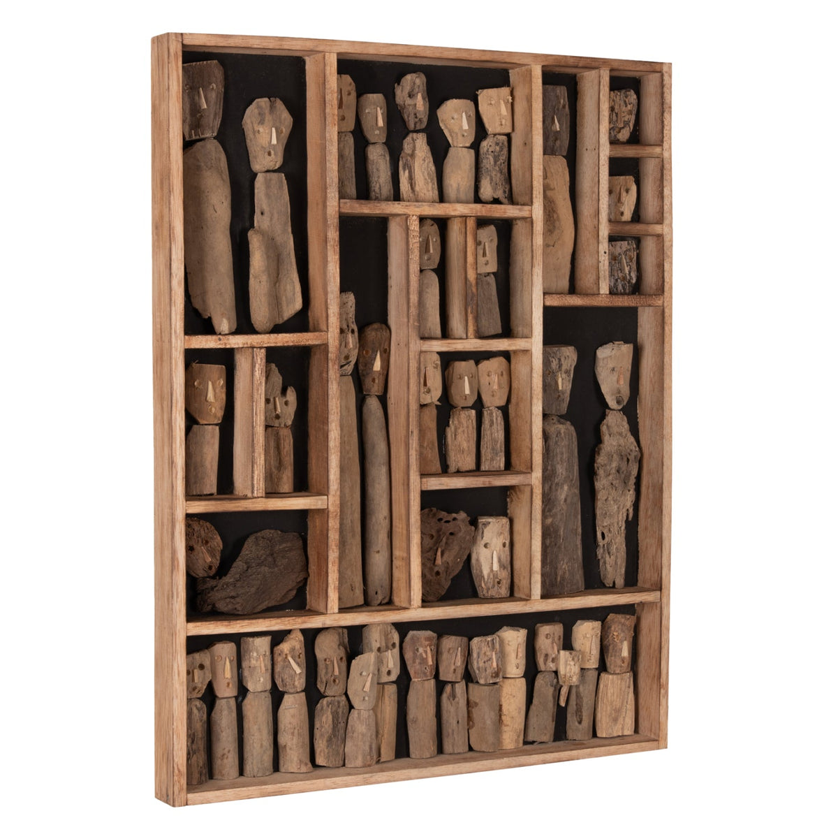 Decorațiune de perete SAN REMO FIGURINES din lemn plutitor, 60 x 5 x 80 cm