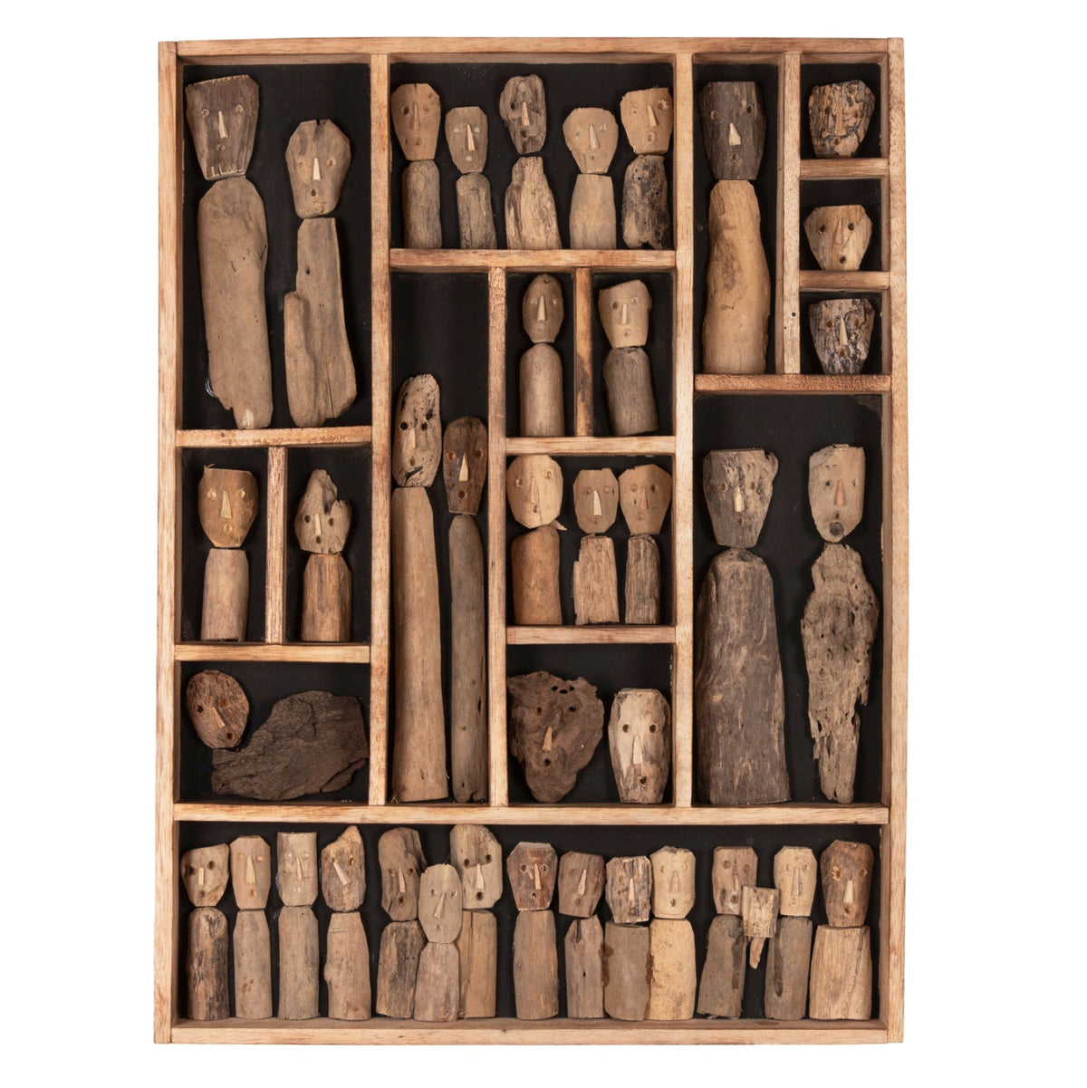 Decorațiune de perete SAN REMO FIGURINES din lemn plutitor, 60 x 5 x 80 cm