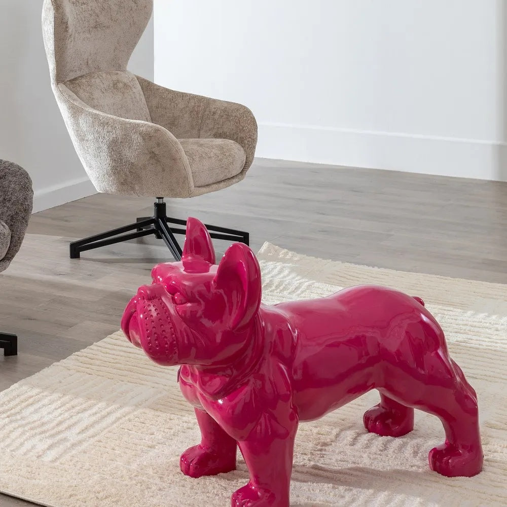 Decorațiune TORAN BULL DOG din rășină, 88 x 38 x 63 cm