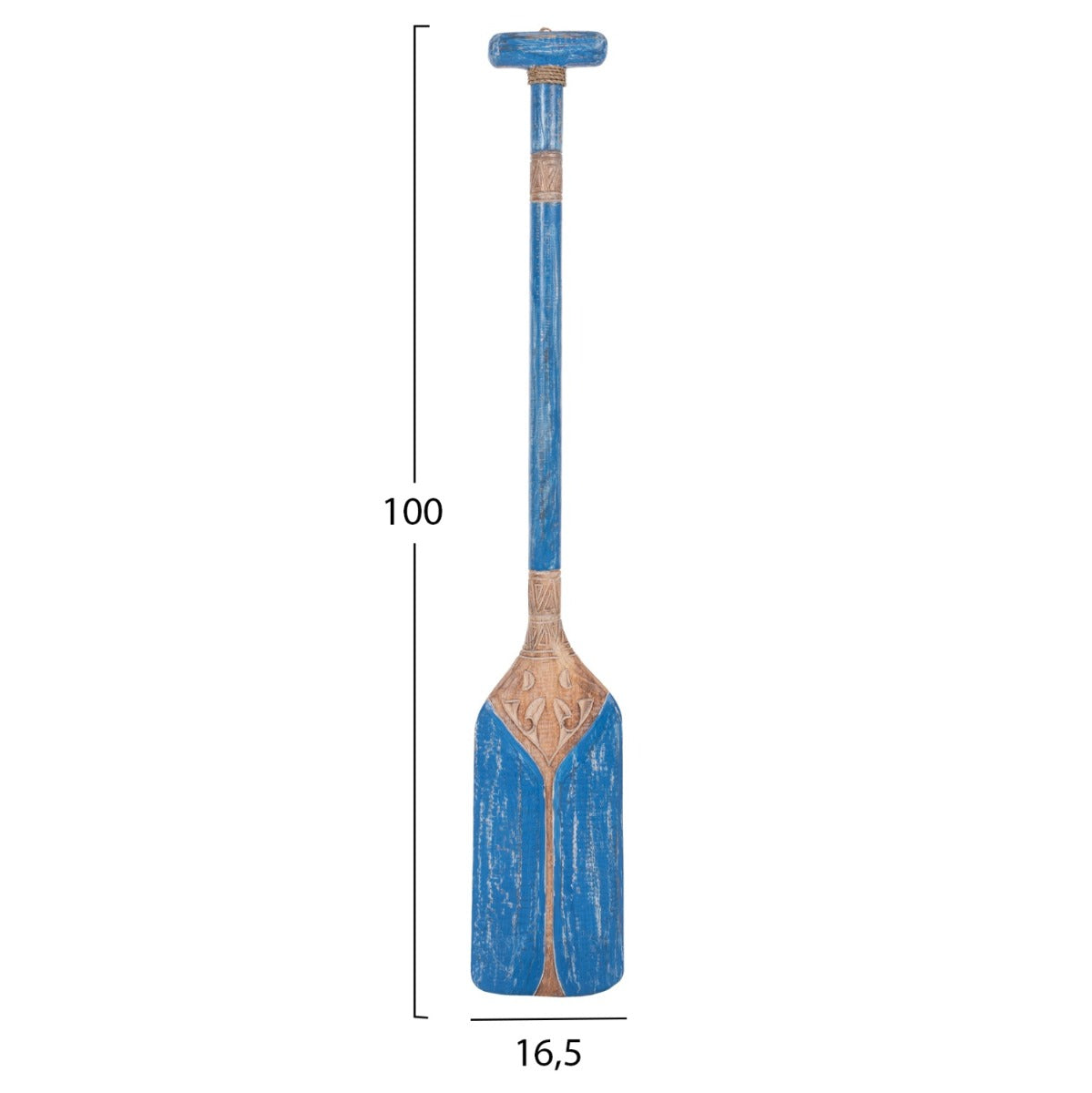 Decorațiune de perete ALBANIK PADDLE din lemn de Albasia, 16,5 x 100 cm