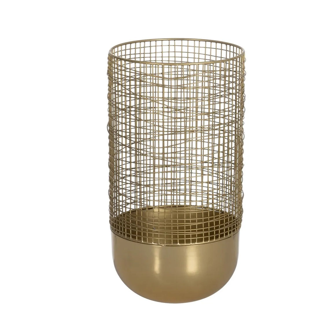 Vază ARJAV ROUND GOLD din oțel inoxidabil auriu, diametru 21 cm, înălțime 40 cm