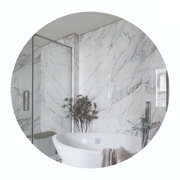 Oglindă de baie BRANKO cu LED integrat, diametru 60 sau 80 cm