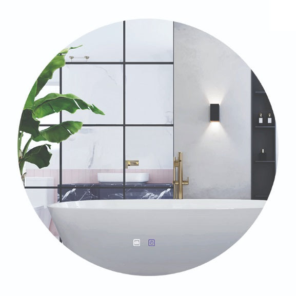 Oglindă de baie BRANKO cu LED integrat, diametru 60 sau 80 cm