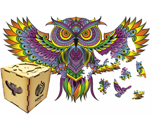 Owl - Wooden Fiber Jigsaw Puzzle