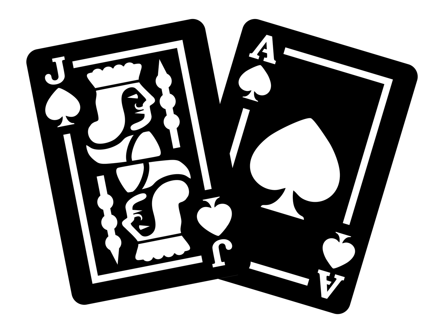 Cărți de Poker - Decorațiune Perete Fibre Lemn