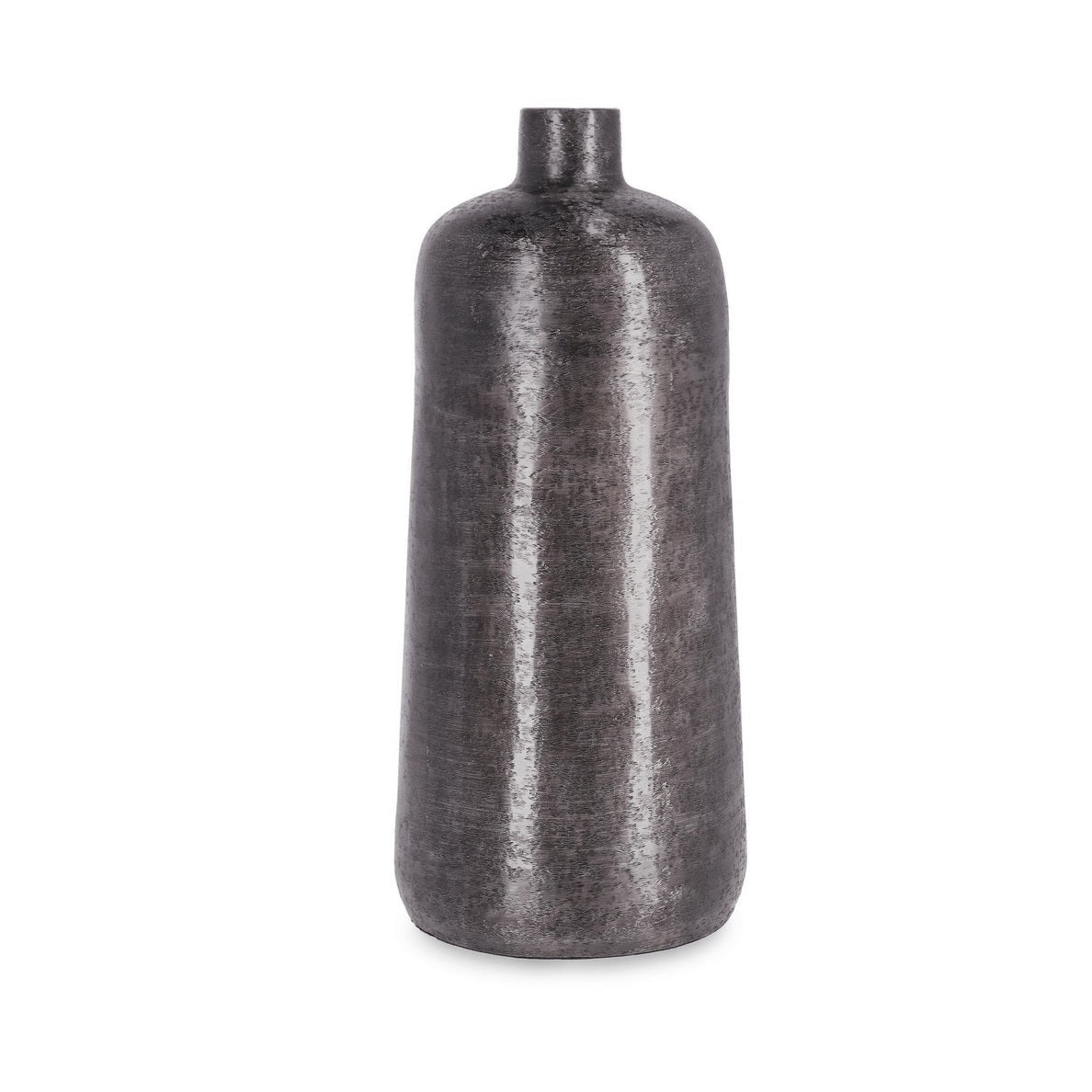 Vază decorativă VARNASI din aluminiu negru, 20 x 20 x 44,5 cm