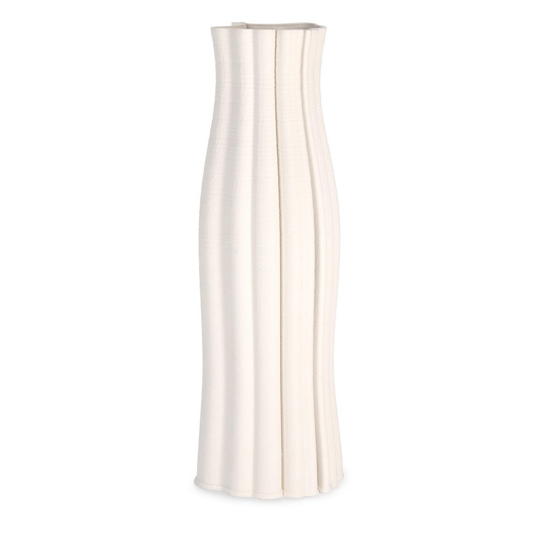 Vază HAYLEE BEIGE din ceramică imprimată 3D, bej, diametru 16 cm, înălțime 46,5 cm