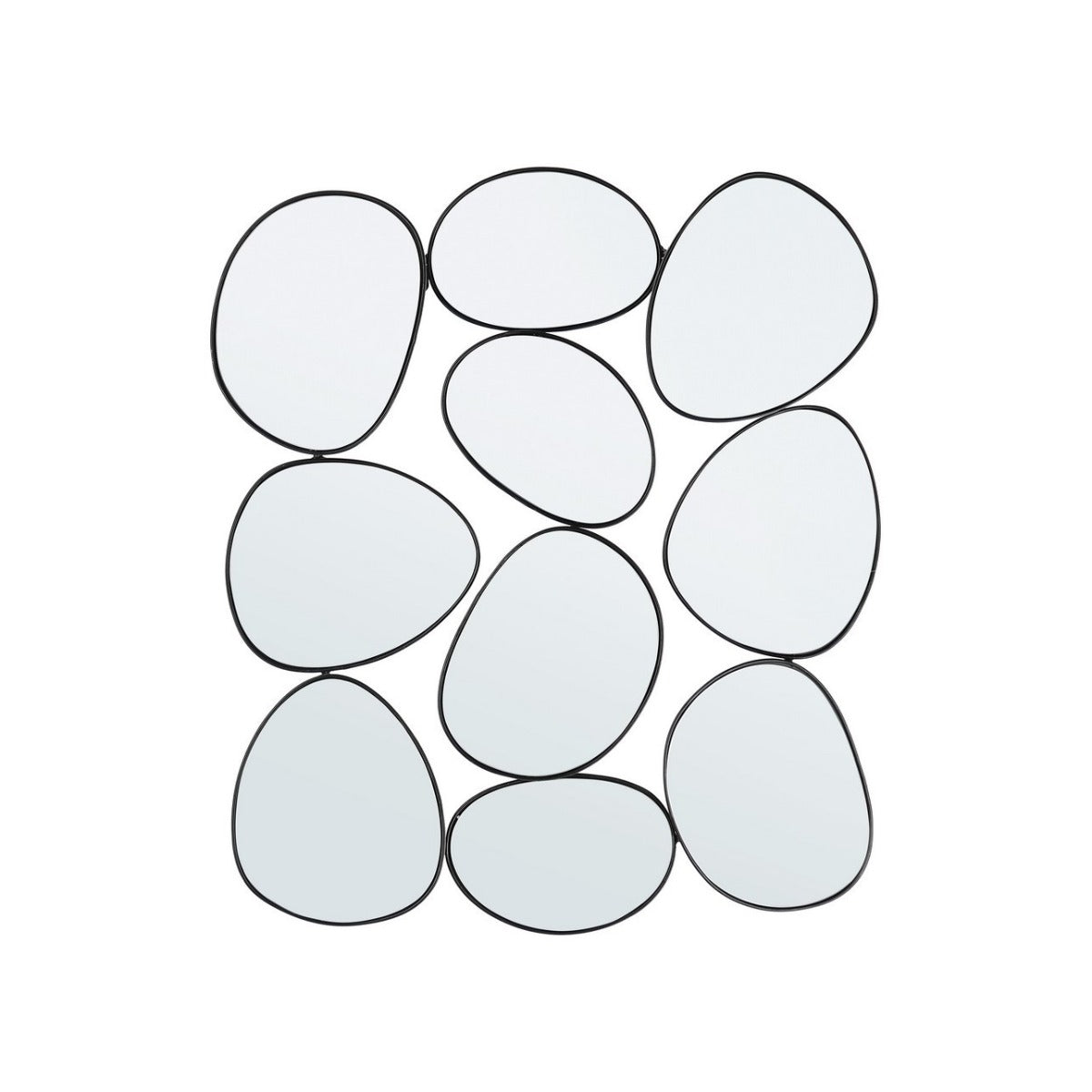 Oglindă de perete CONNERY cu structură din metal, 67 x 78 cm