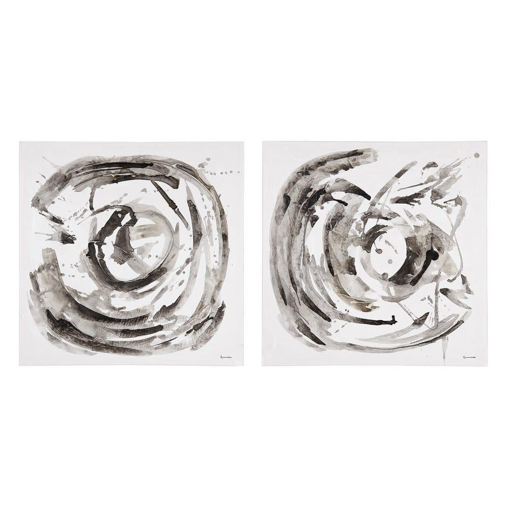 Set de 2 tablouri ENZO, fiecare de 80 x 80 cm