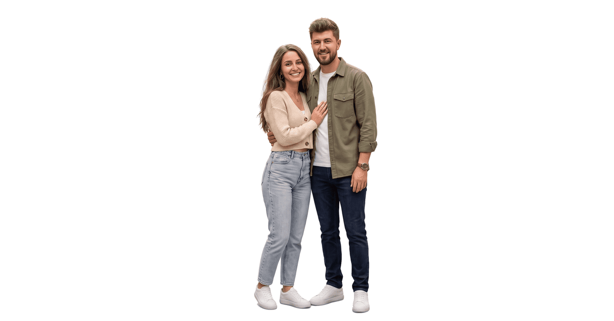 Cadou personalizat pentru cuplu, ideal de Valentine's Day sau aniversare – figurină Mini-Tu din fotografie